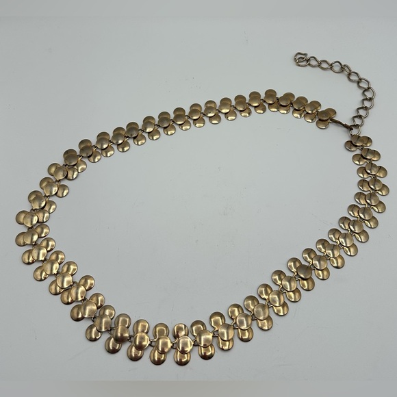 Vintage 70s 80s Gold Tone Chain Belt Lightweight Boho Festival Style 30-36” - Picture 2 of 9